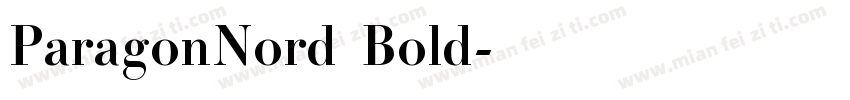ParagonNord Bold字体转换